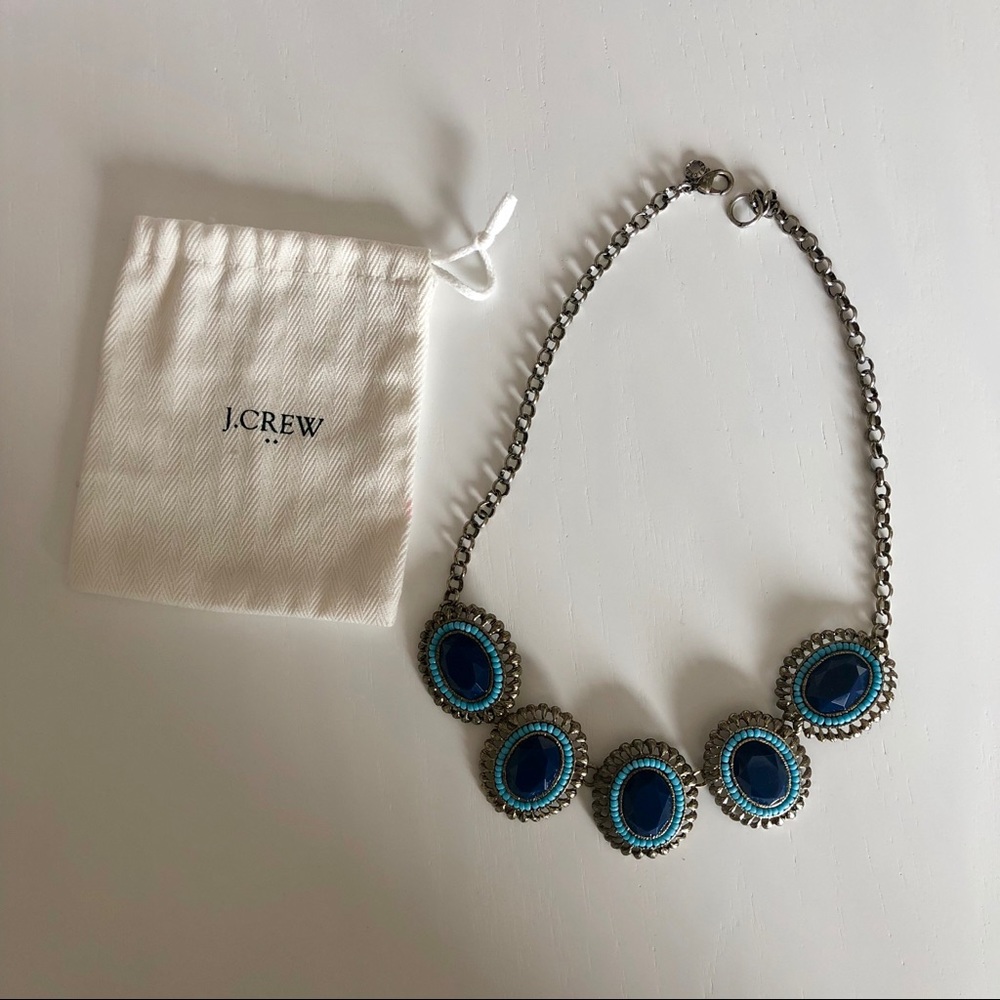JCrew Blue Statement Necklace